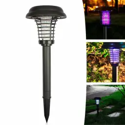 Solar LED Garden Pathway Light with Built-in Bug Zapper