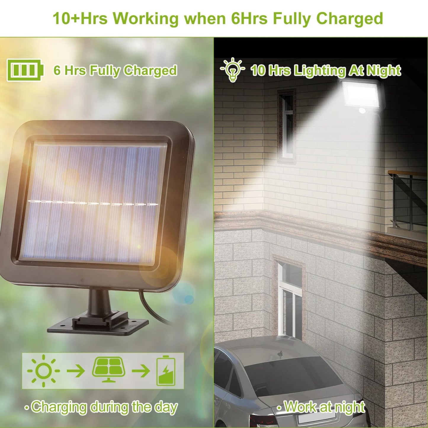 Solar Powered Wall Lights Outdoor 100 LED
