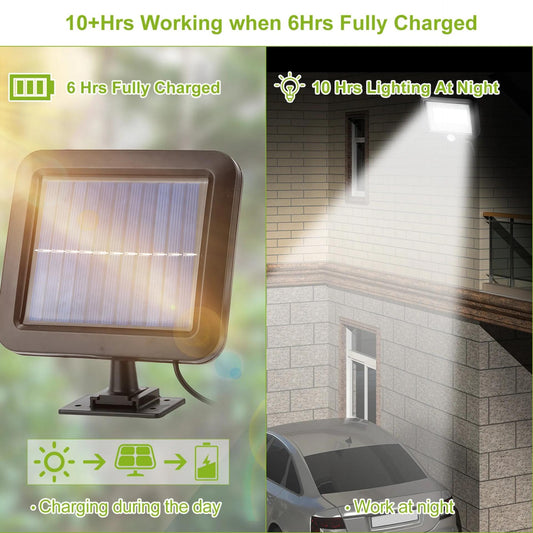Solar Powered Wall Lights Outdoor 100 LED