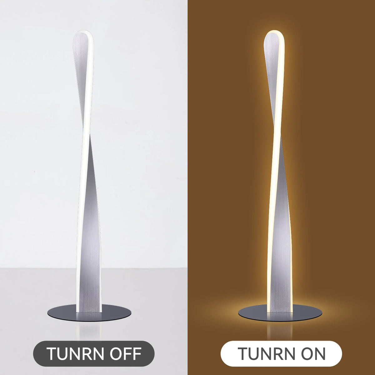 Enhalus LED Table Lamp - Brushed Chrome