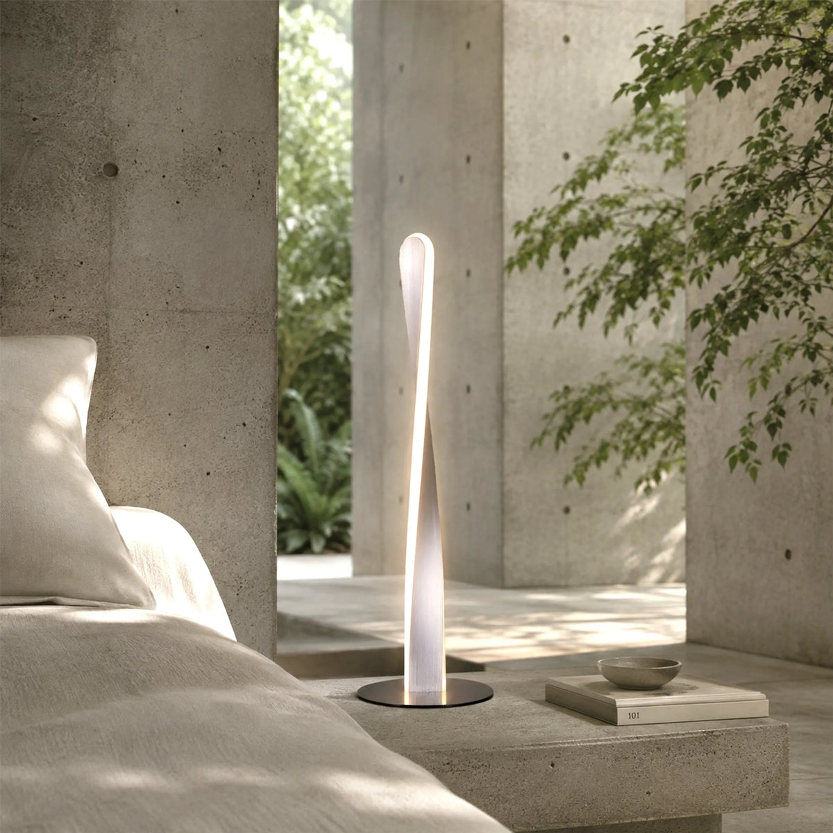 Enhalus LED Table Lamp - Brushed Chrome