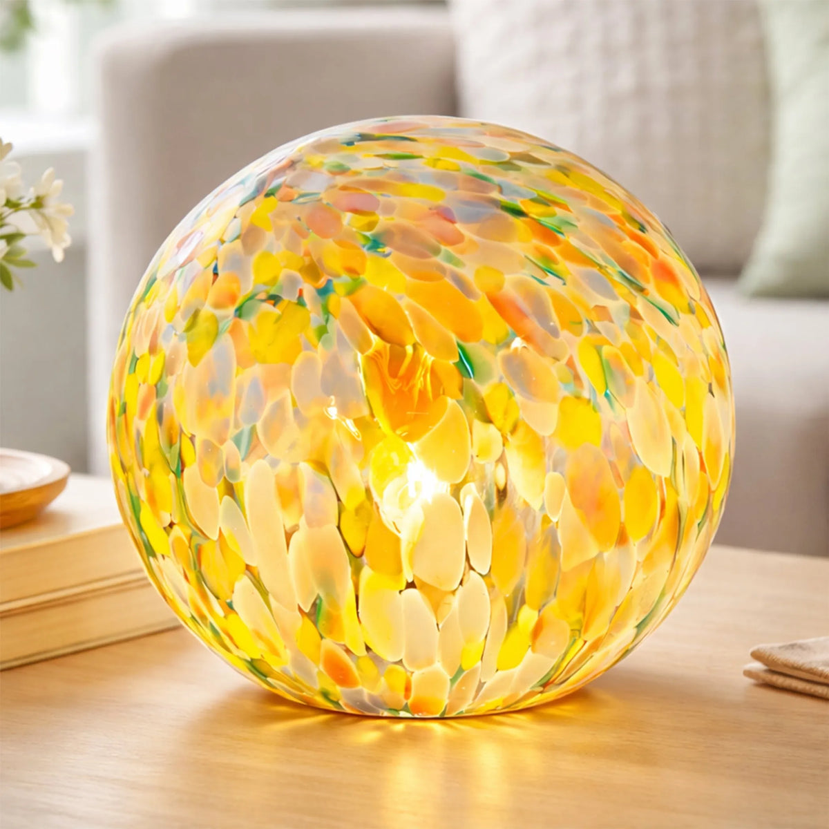 Lyra Glass Ball Lamp - Colour Speckle