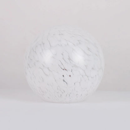 Lyra Glass Ball Lamp - White Speckle