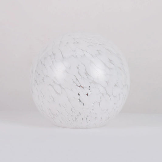 Lyra Glass Ball Lamp - White Speckle