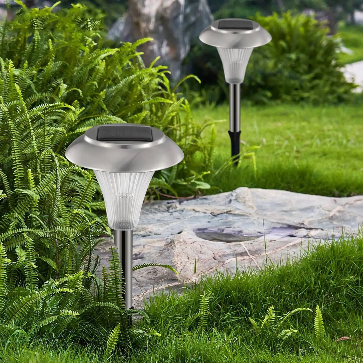24Packs Solar Garden Lights Outdoor -Color Changing