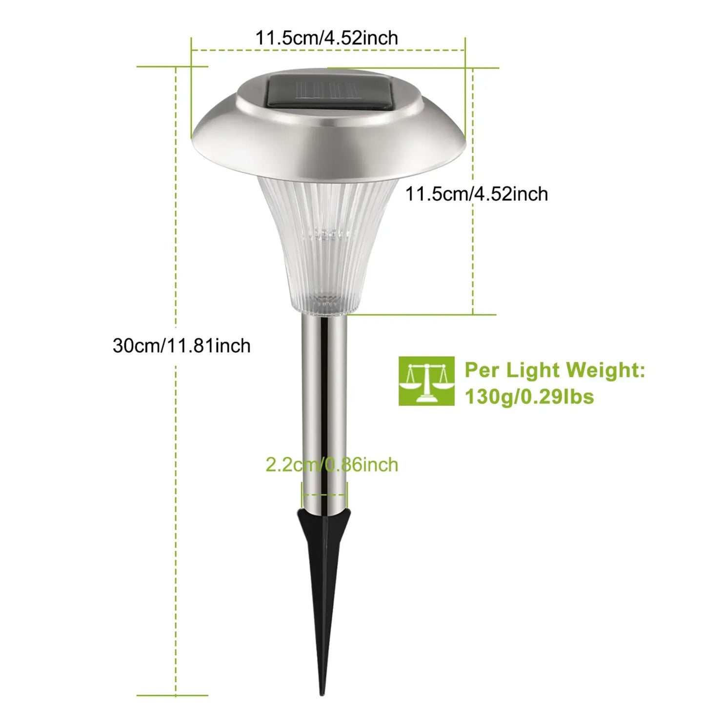 24Packs Solar Garden Lights Outdoor -Color Changing