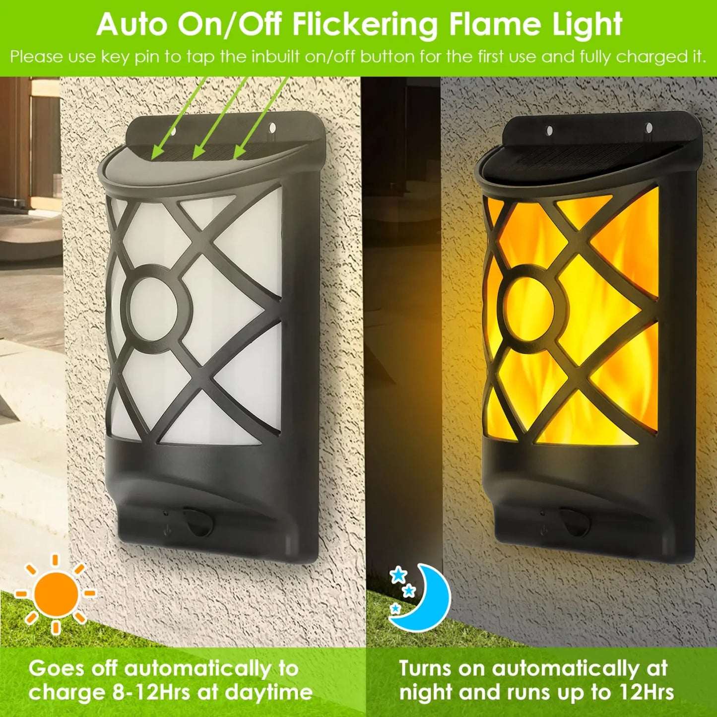 Flame Solar Lights Outdoor